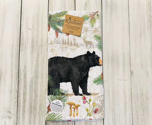 Dish Towel -Mountain Theme - Bear