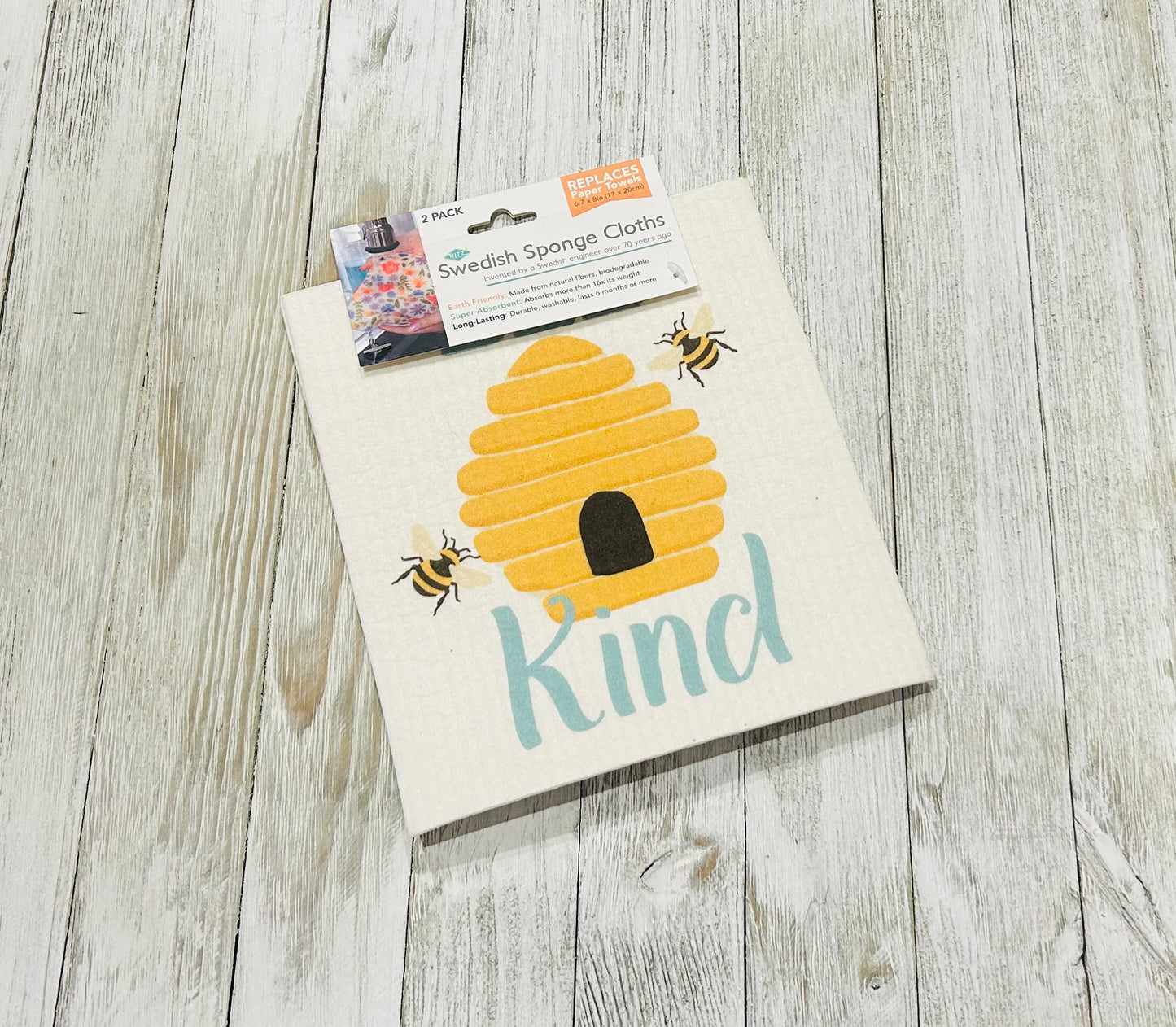 Swedish Dish Cloths - Bee -Bee Kind Beehive