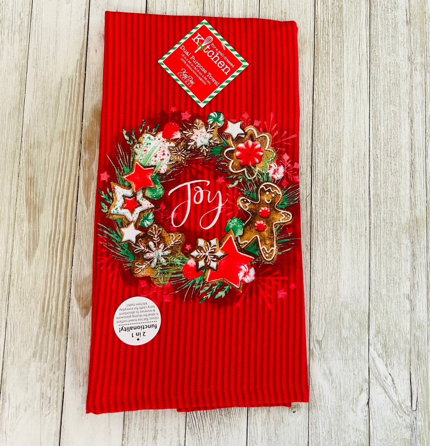 Dish Towel - Christmas Themed - Baking Joy