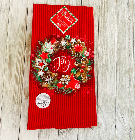Dish Towel - Christmas Themed - Baking Joy
