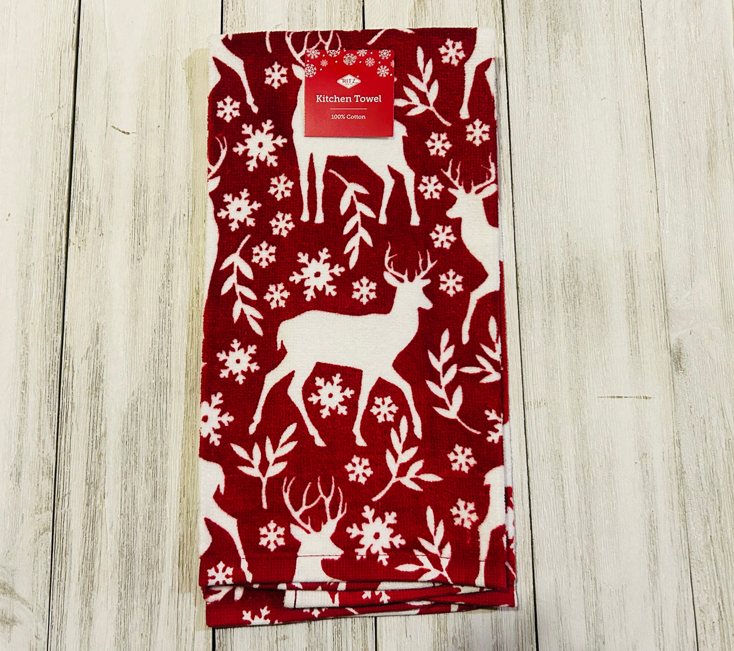 Dish Towel - Christmas Themed - Deer