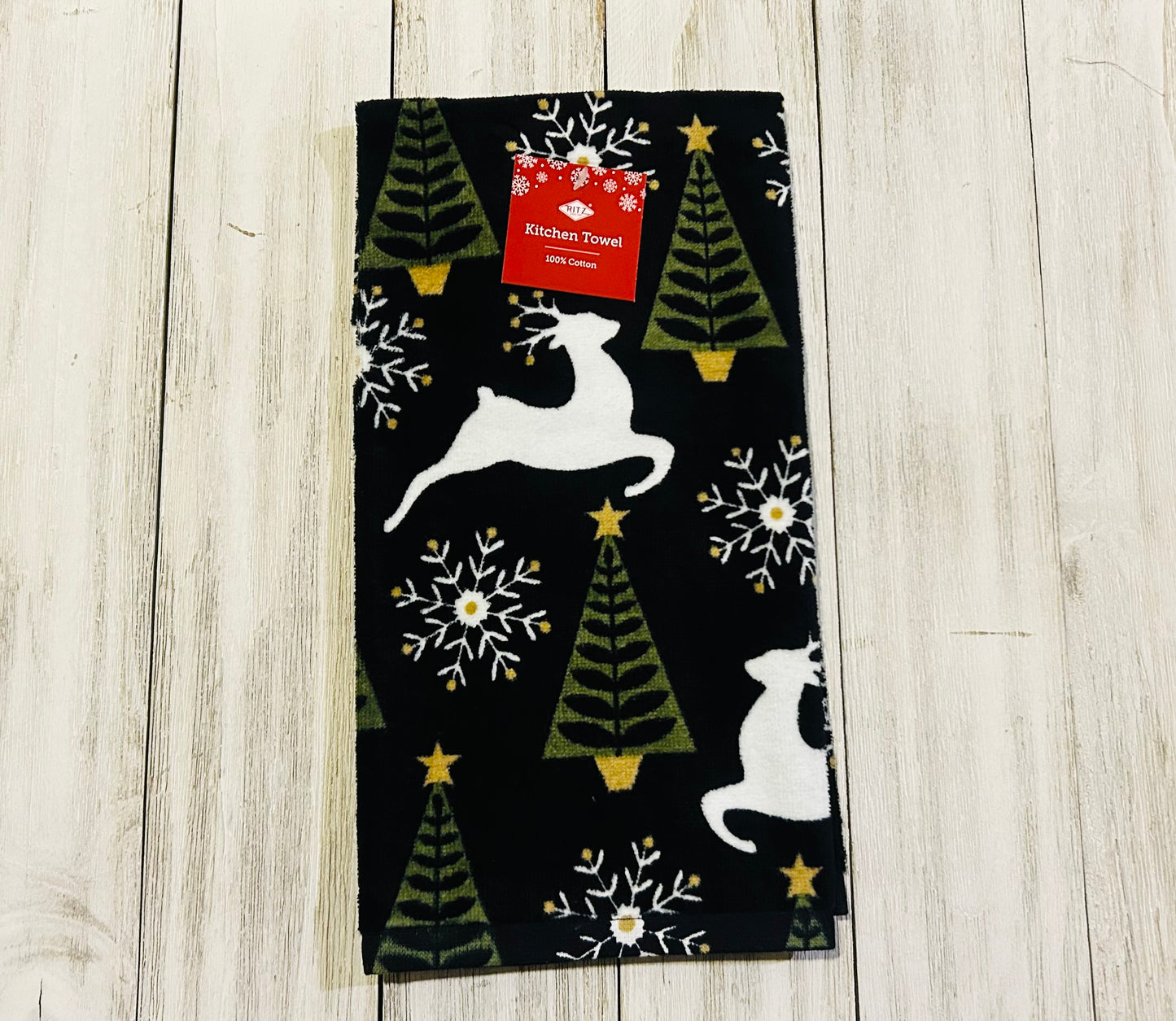 Dish Towel - Christmas Themed - Deer