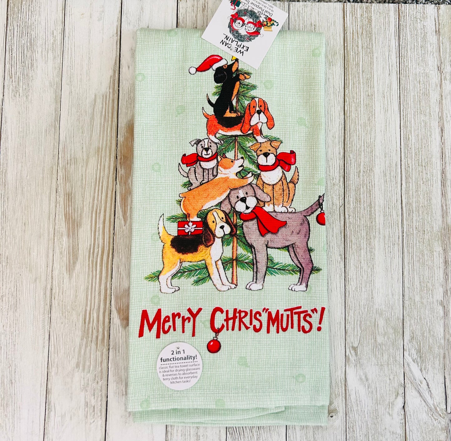 Dish Towel - Christmas Themed - Dogs