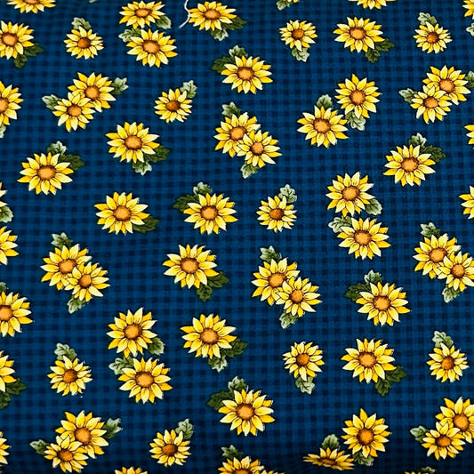 Potholder Set - Sunflower Themed - Country Blue