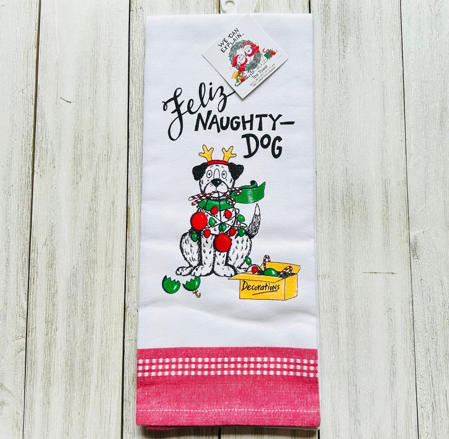 Dish Towel - Christmas Themed - Dogs - Funny