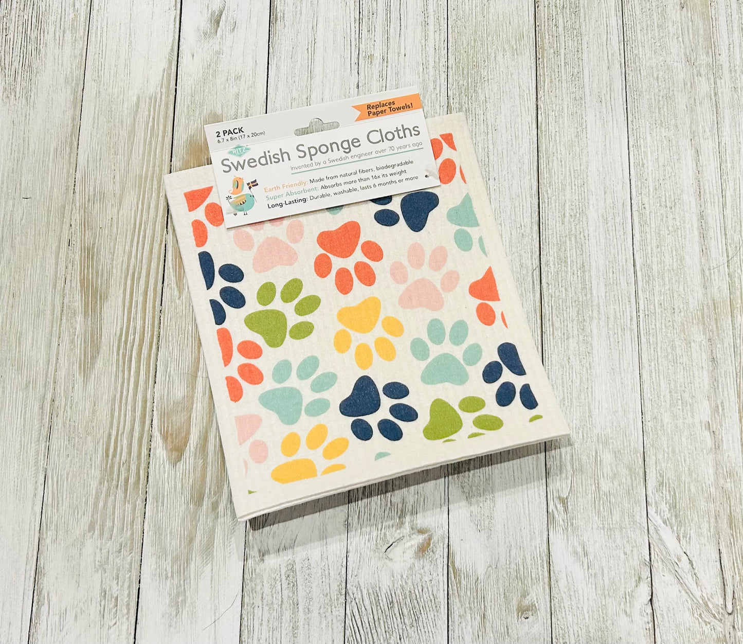 Swedish Dish Cloths - Dog - Paw Prints