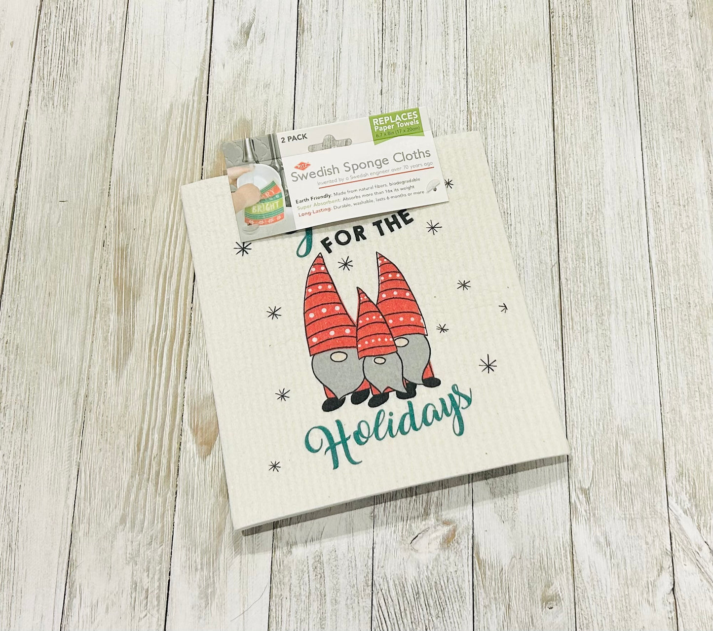 Swedish Dish Cloths - Gnomes - Gnome for the Holidays