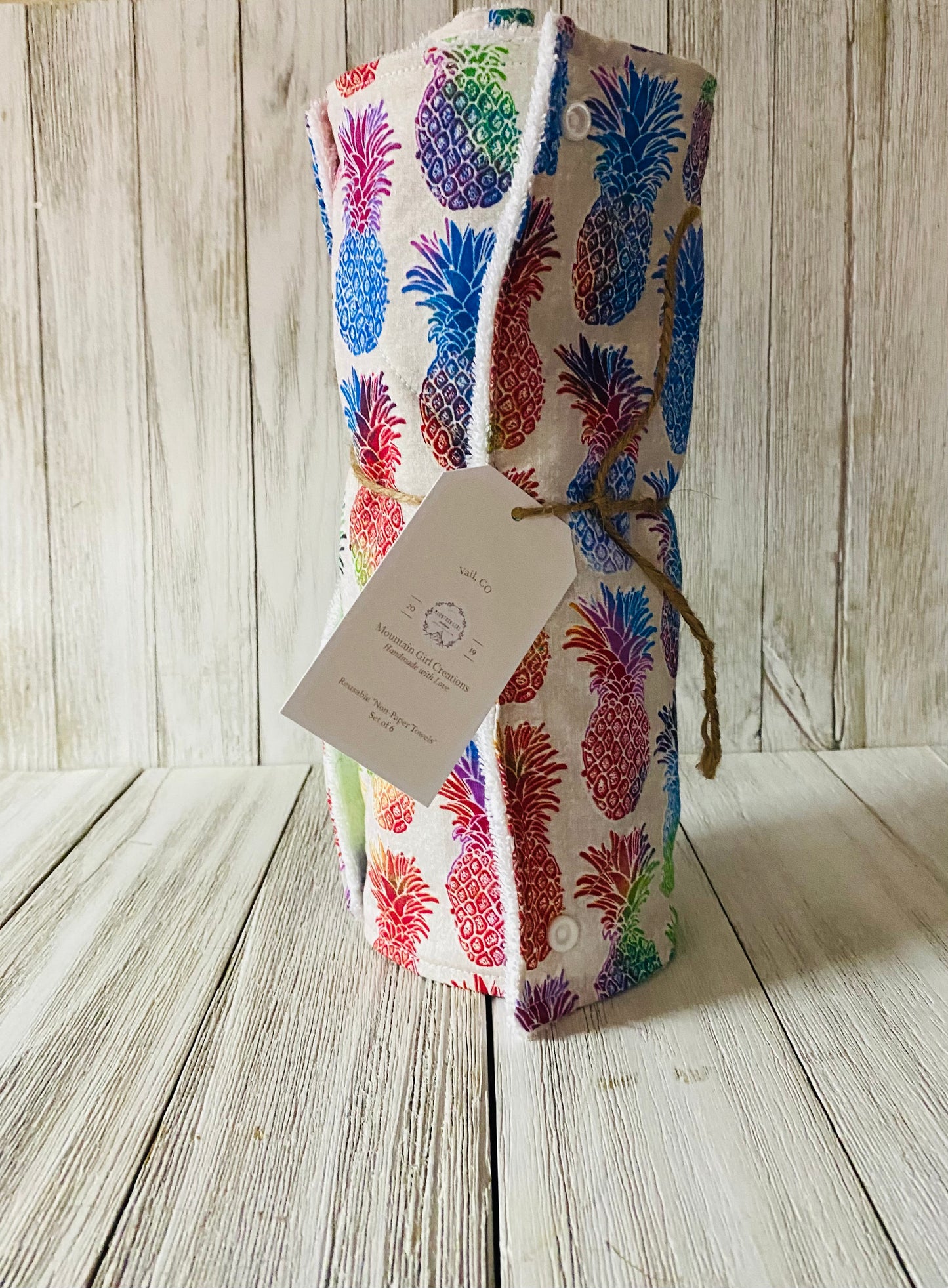 Reusable Towels - Fruit - Pineapples
