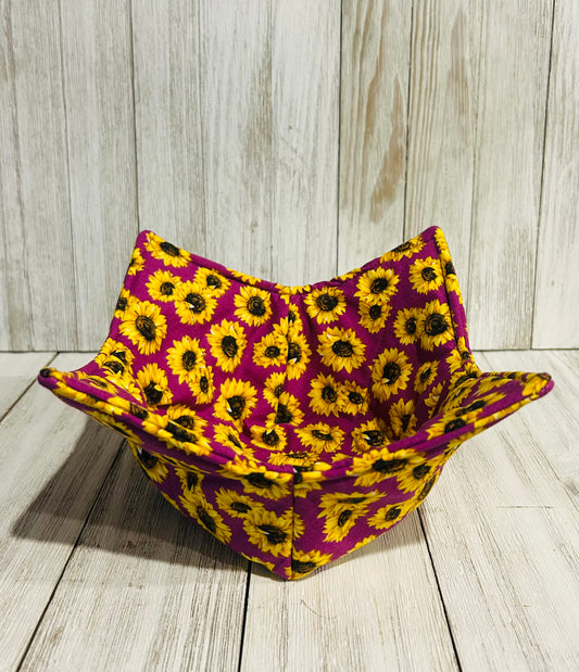 Bowl Koozie - Sunflower Dance - Magenta