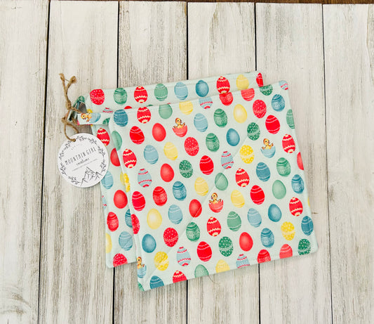 Potholder Set - Easter - Pastel Green Easter Eggs
