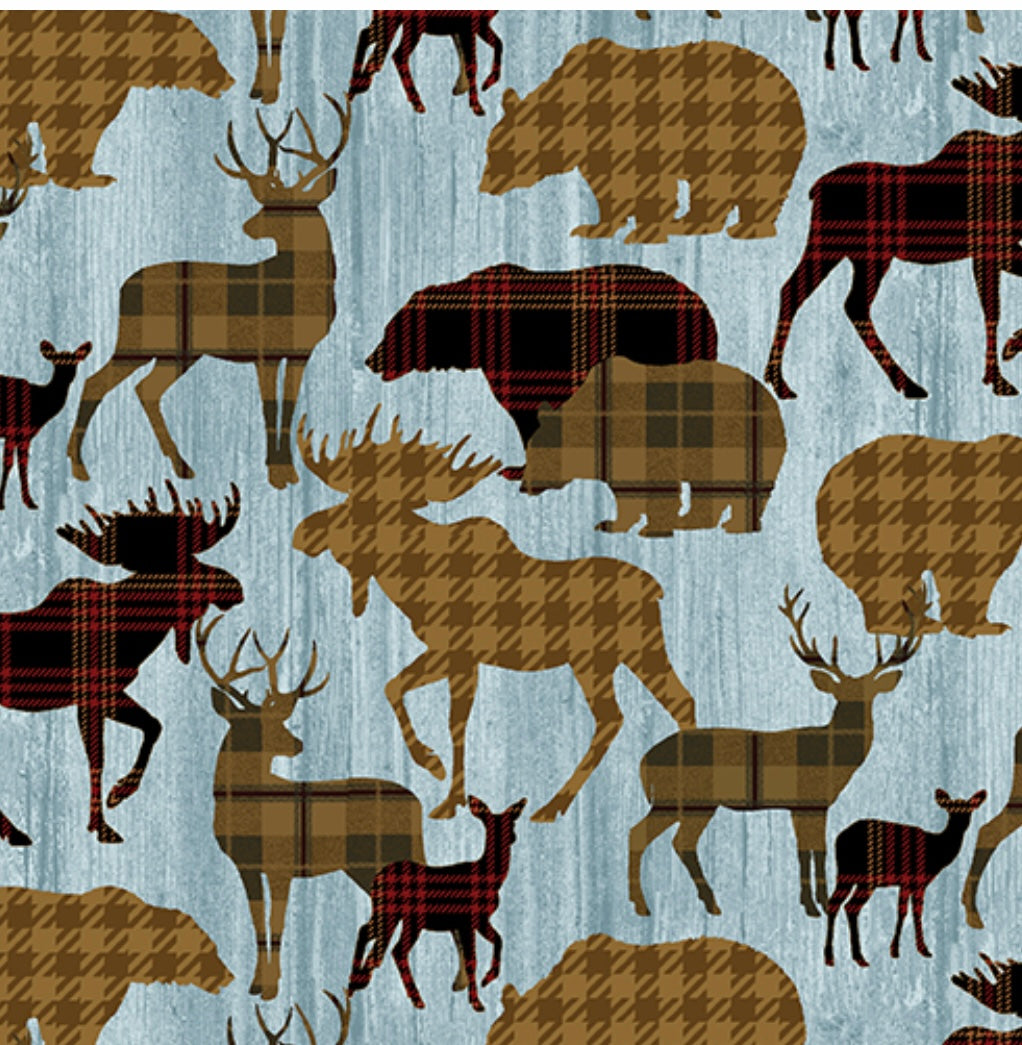 Bowl Koozie - Mountain Theme - Deer and Moose