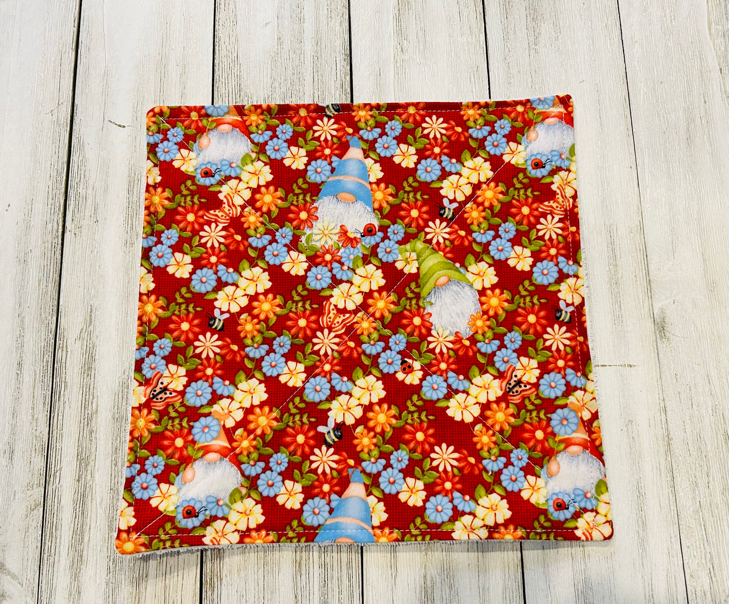 Reusable Towels - Gnomes - Red Gnomes