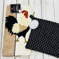 Dish Towel with Matching Potholders - Chickens