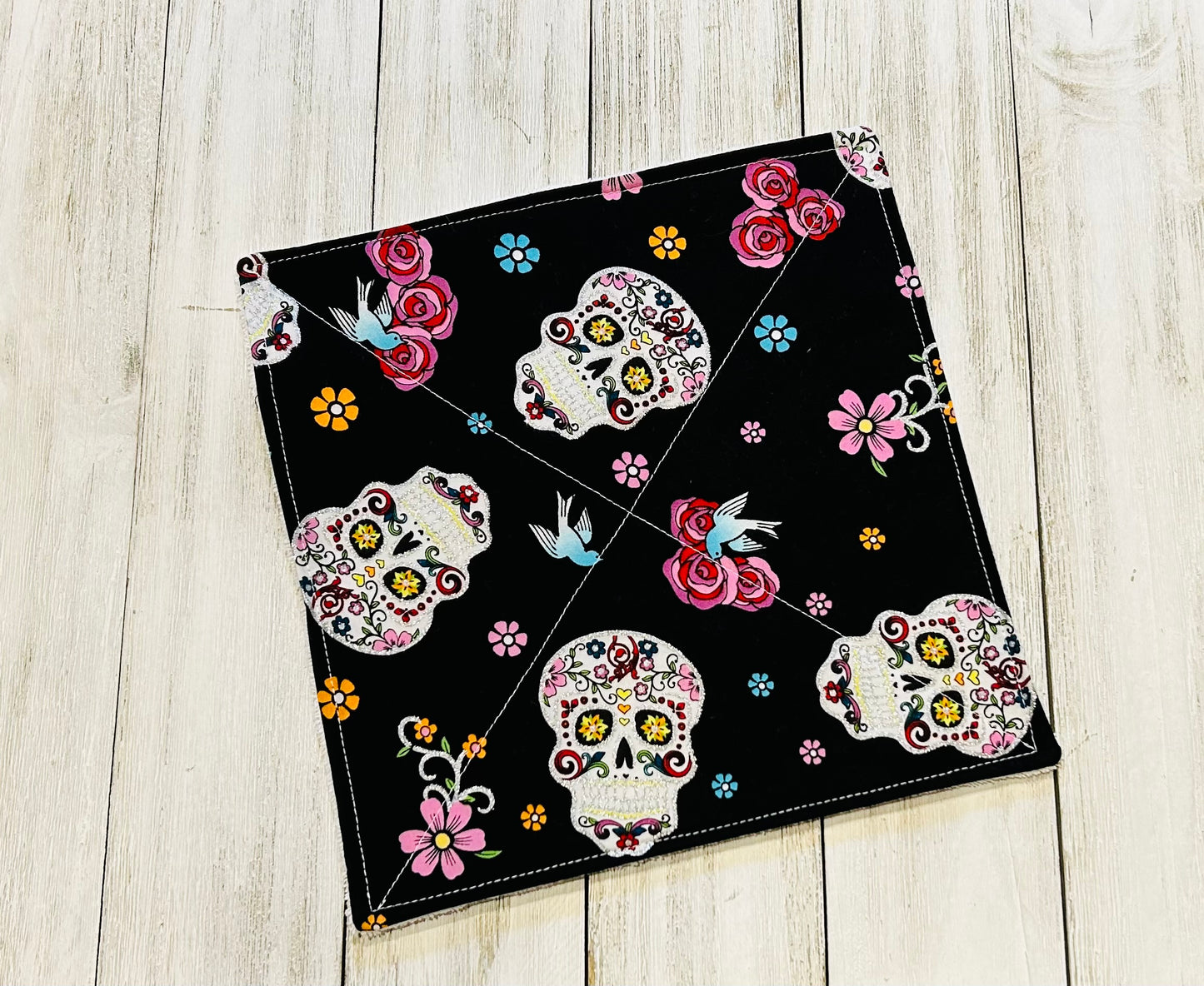 Reusable Towels -Sugar Skulls - Glitter