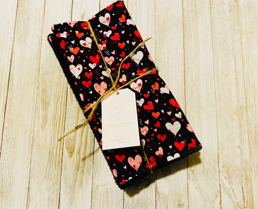 Reusable Towels - Valentine's Day - Hearts