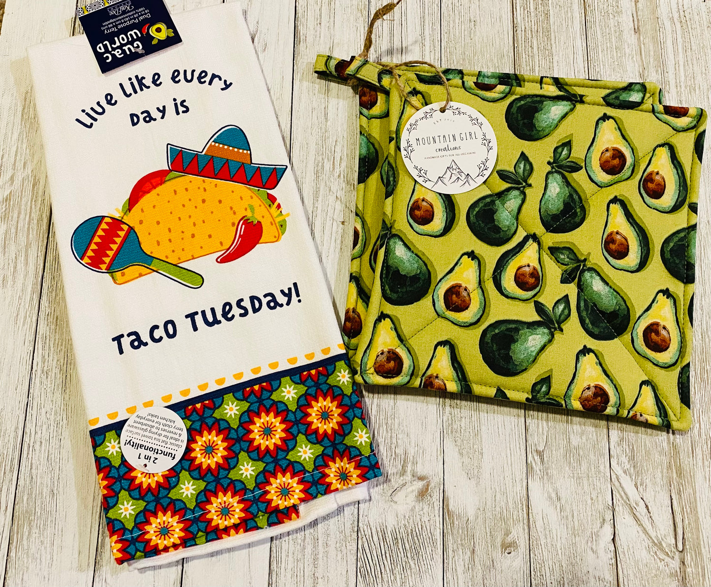 Dish Towel/Potholder Set - Taco Tuesday