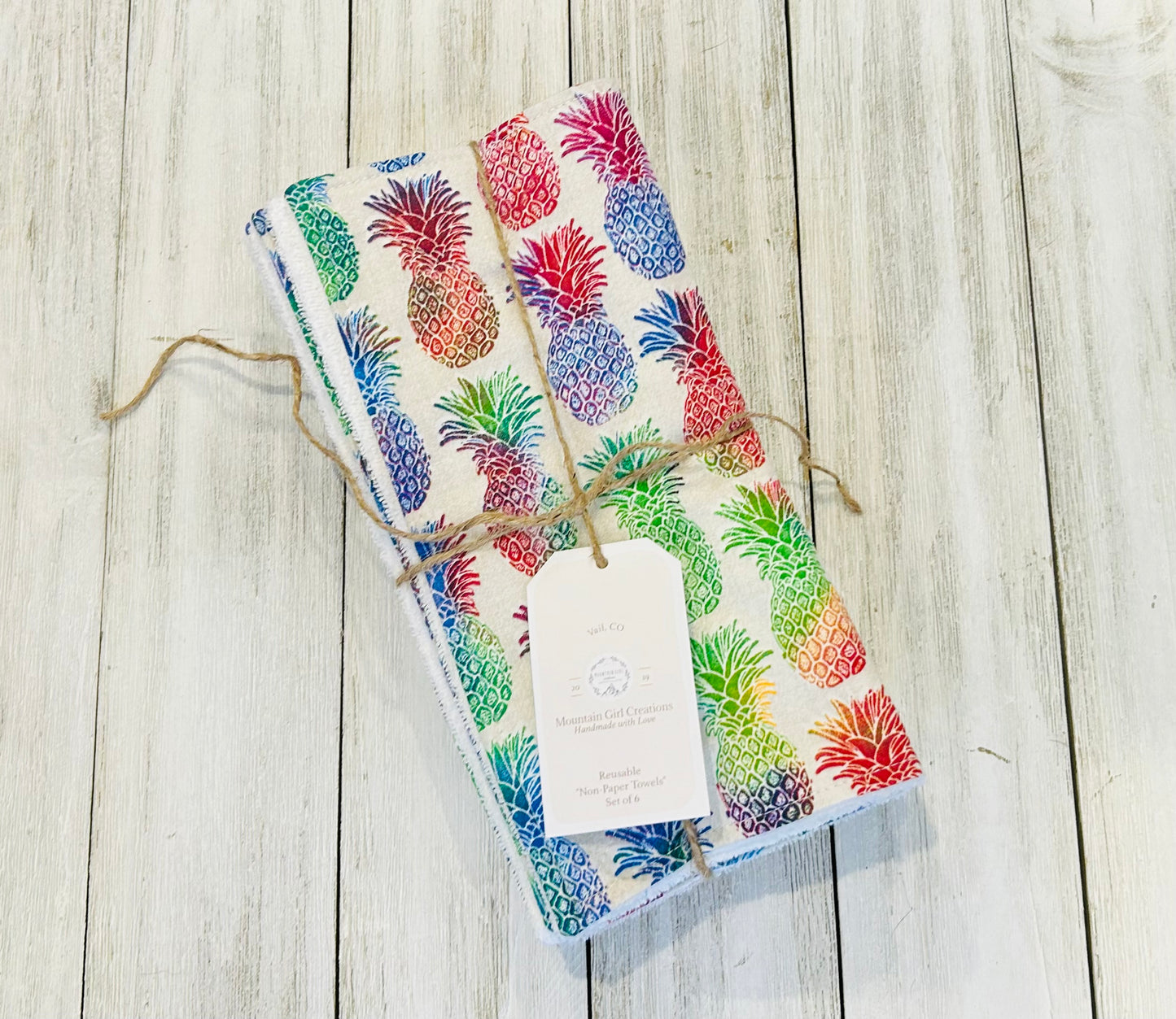 Reusable Towels - Fruit - Pineapples
