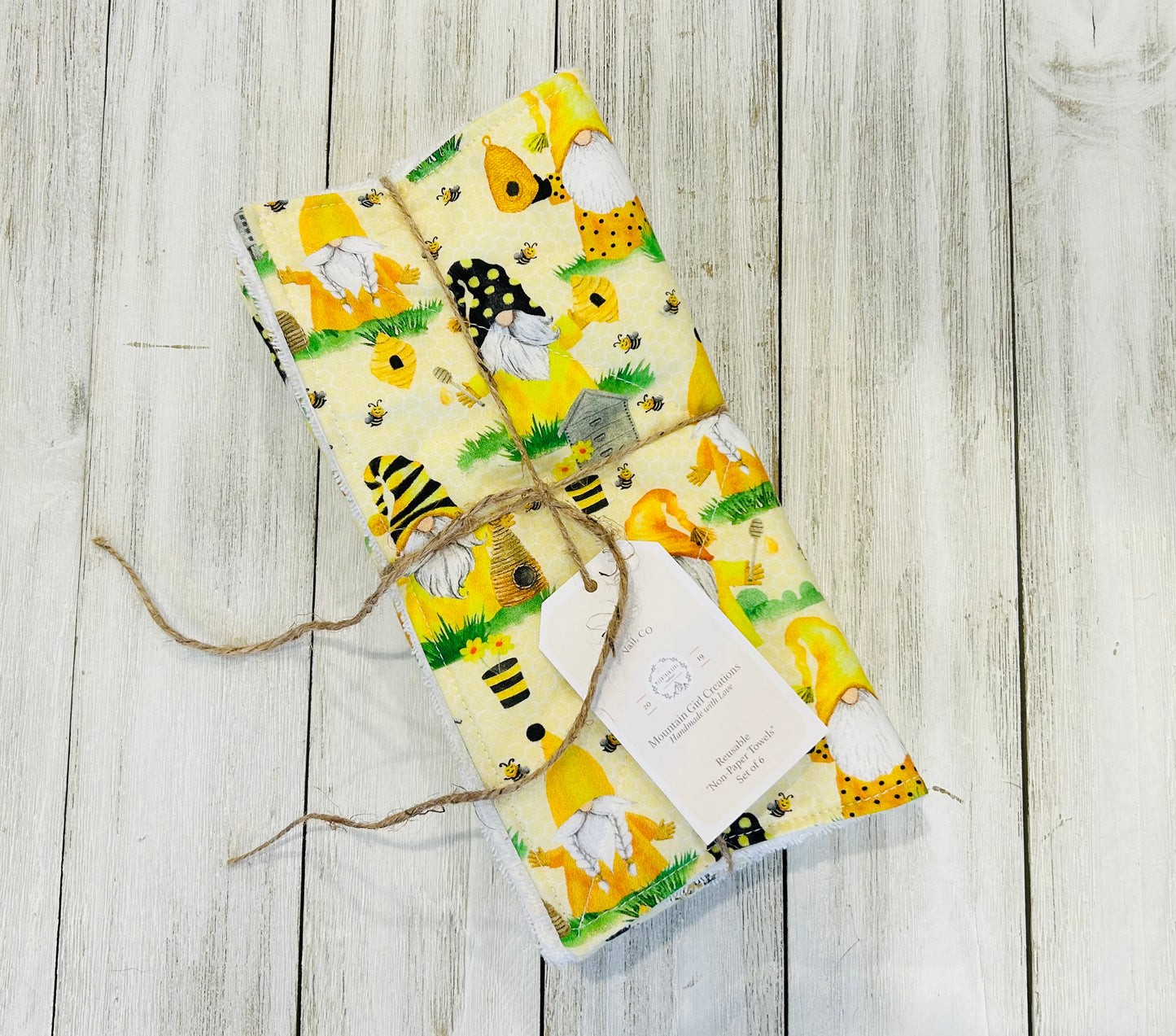 Reusable Towels - Gnomes - Spring Gnome