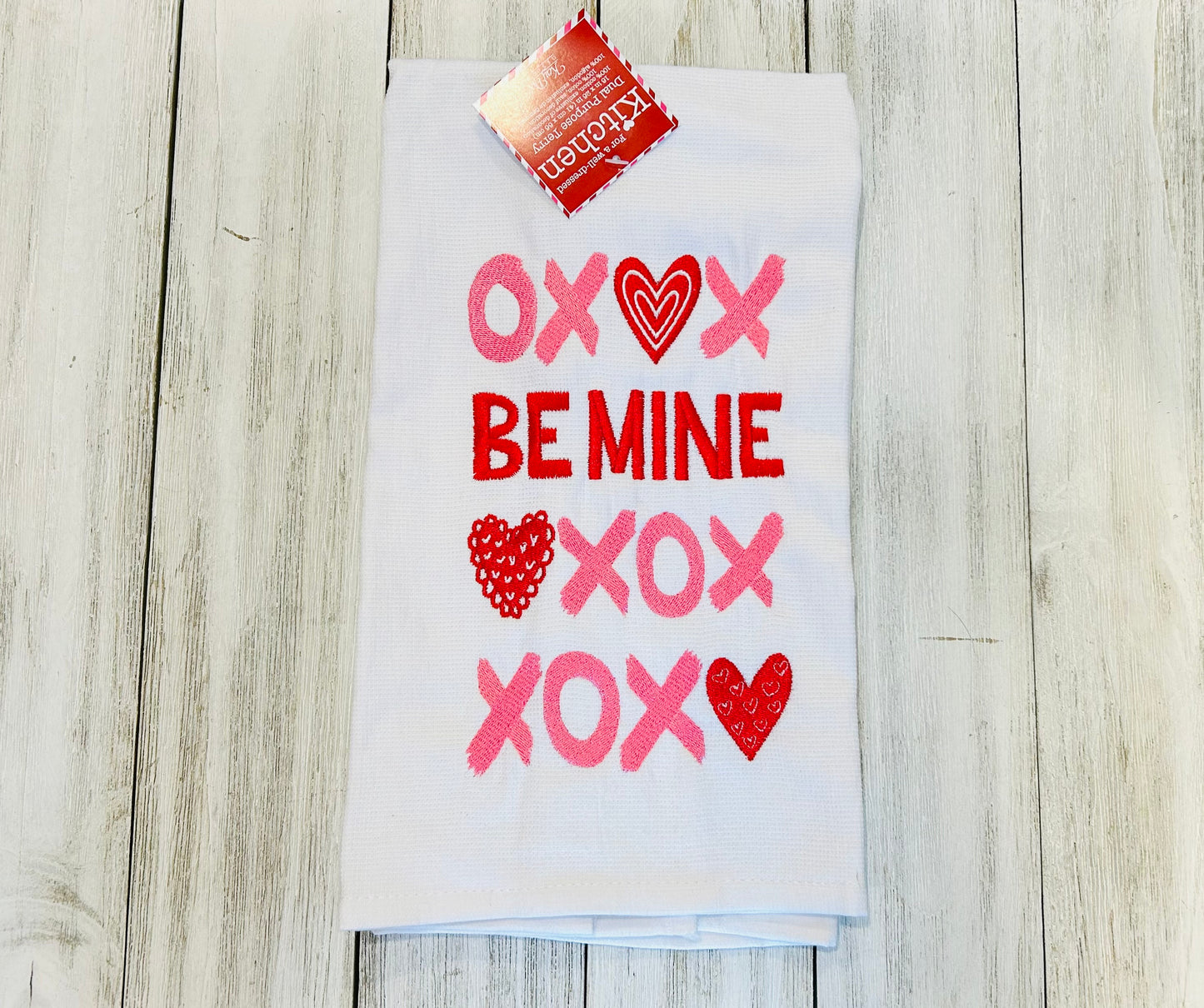 Dish Towel - Valentines Day Themed - Be Mine