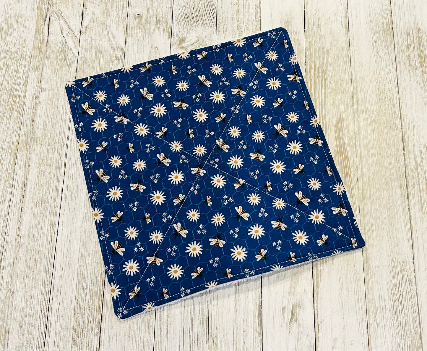 Reusable Towels - Bee and Daisy - Blue