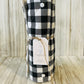 Reusable Towels - Buffalo Plaid - White and Black