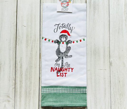 Dish Towel - Christmas Themed - Cats - Funny
