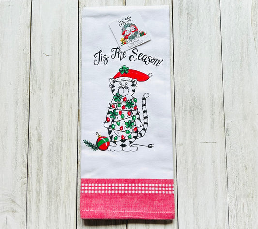 Dish Towel - Christmas Themed - Cats - Funny