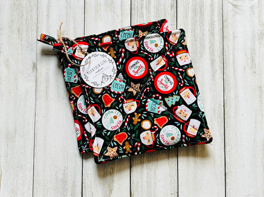 Potholder Set - Christmas Themed - Christmas Cookies