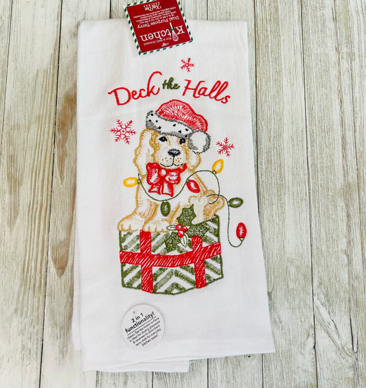 Dish Towel - Christmas Themed - Dogs