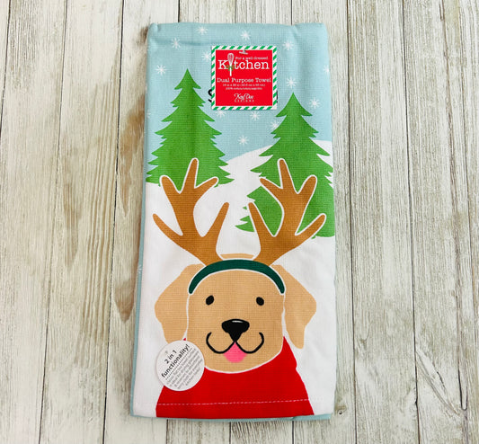 Dish Towel - Christmas Themed - Dogs