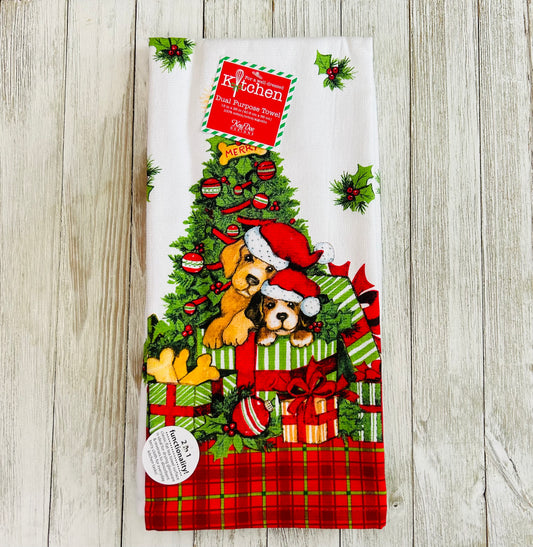 Dish Towel - Christmas Themed - Dogs