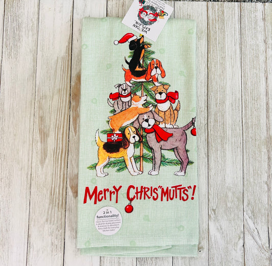 Dish Towel - Christmas Themed - Dogs