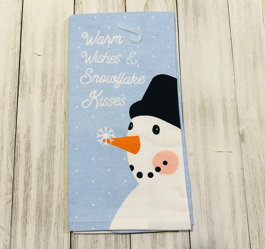 Dish Towel - Christmas Themed - Snowman