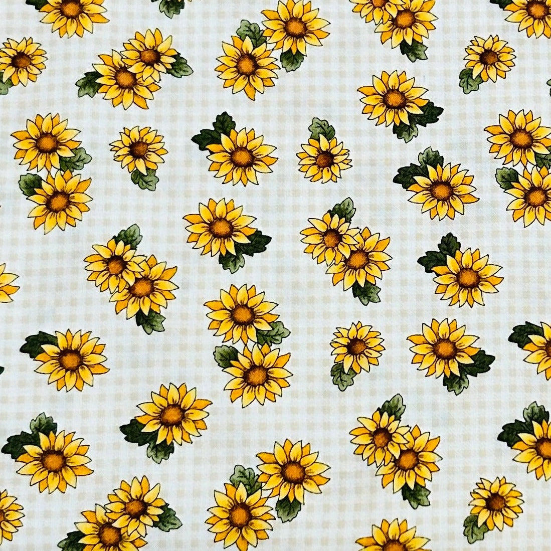 Potholder Set - Sunflower Themed - White