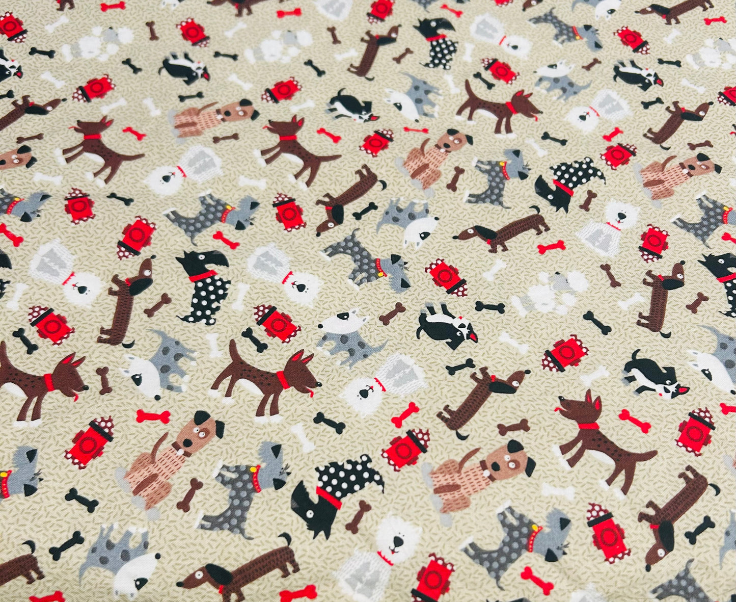 Bowl Koozie - Dog - Multi Dogs Tan