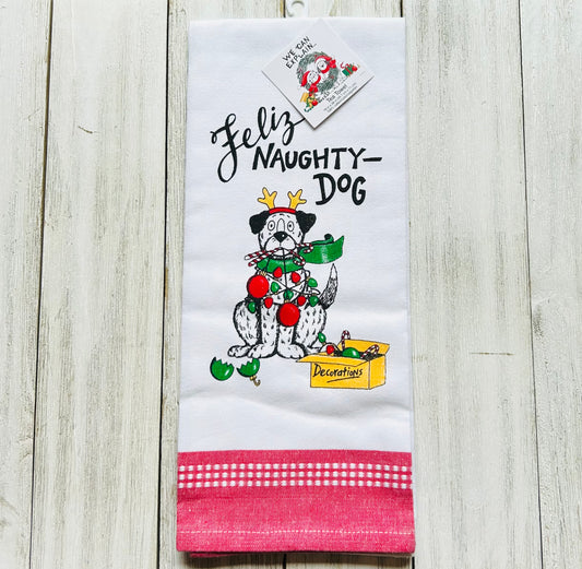 Dish Towel - Christmas Themed - Dogs - Funny