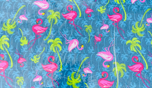 Bowl Koozie - Flamingos - Blue Flamingos