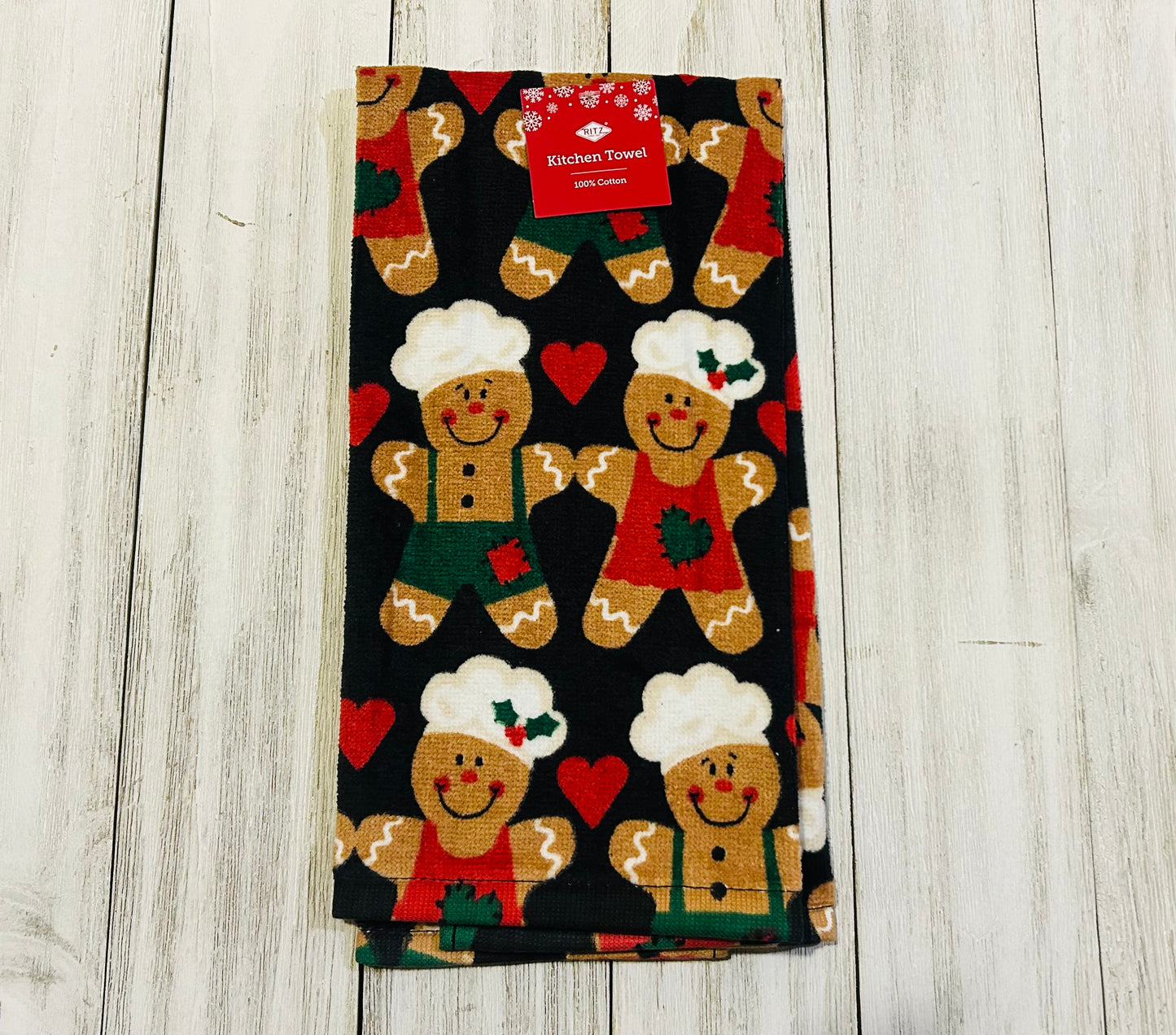 Dish Towel - Christmas Themed - Gingerbread