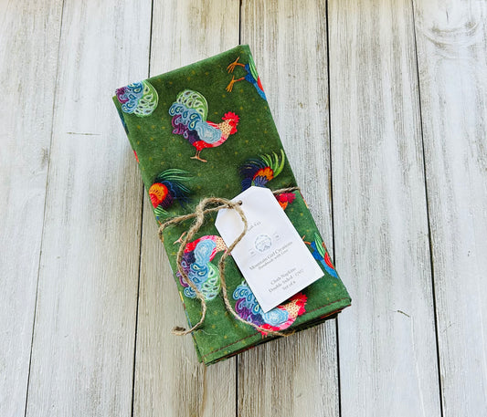 Cloth Napkins - Roosters