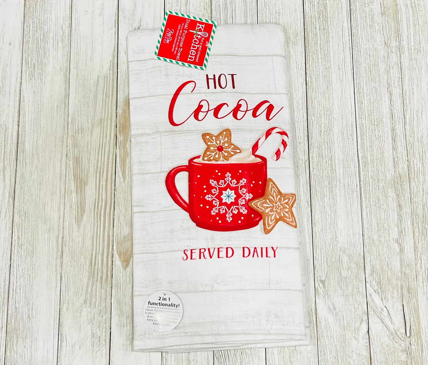 Dish Towel - Christmas Themed - Hot Cocoa