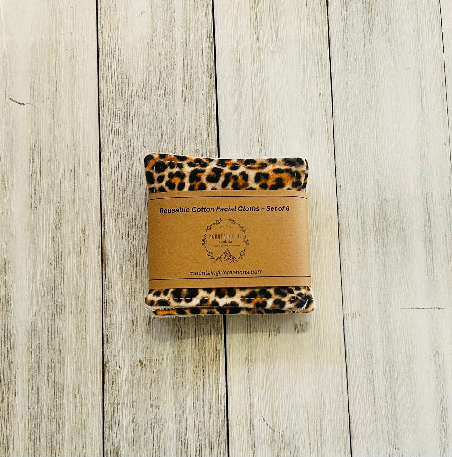 Reusable Facial Cloths - Leopard Print