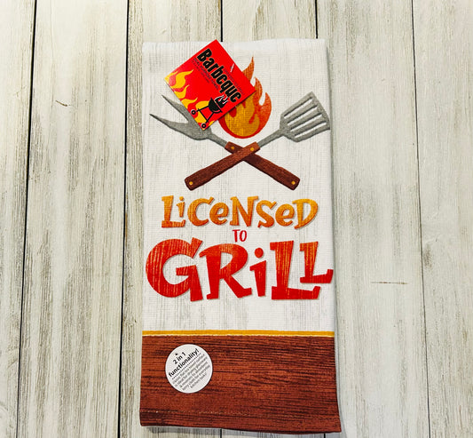 Dish Towel - BBQ Licensed to Grill