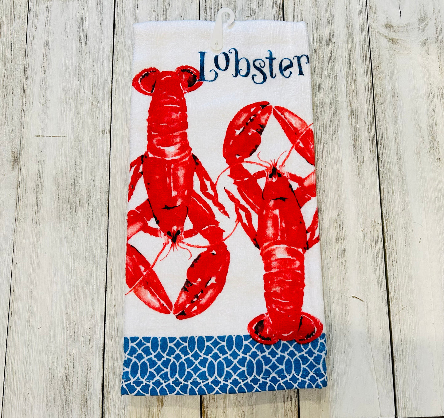 Dish Towel - Beach Theme - Lobsters
