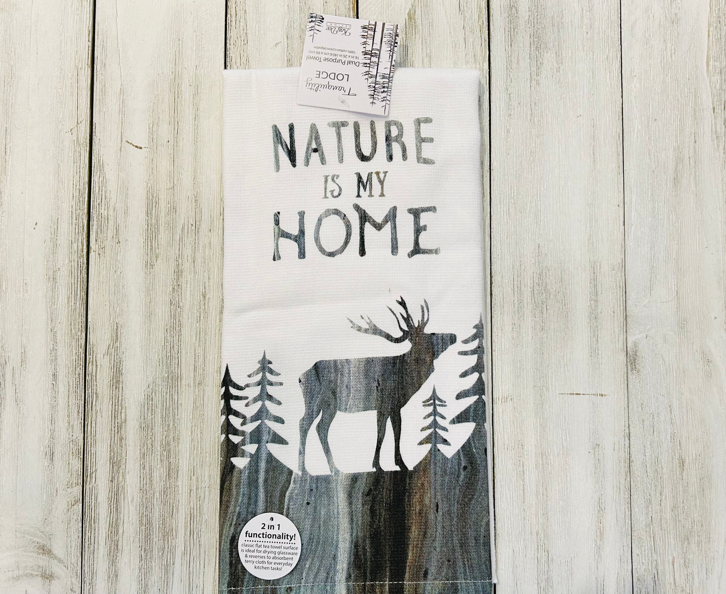 Dish Towel -Mountain Theme - Nature is My Home
