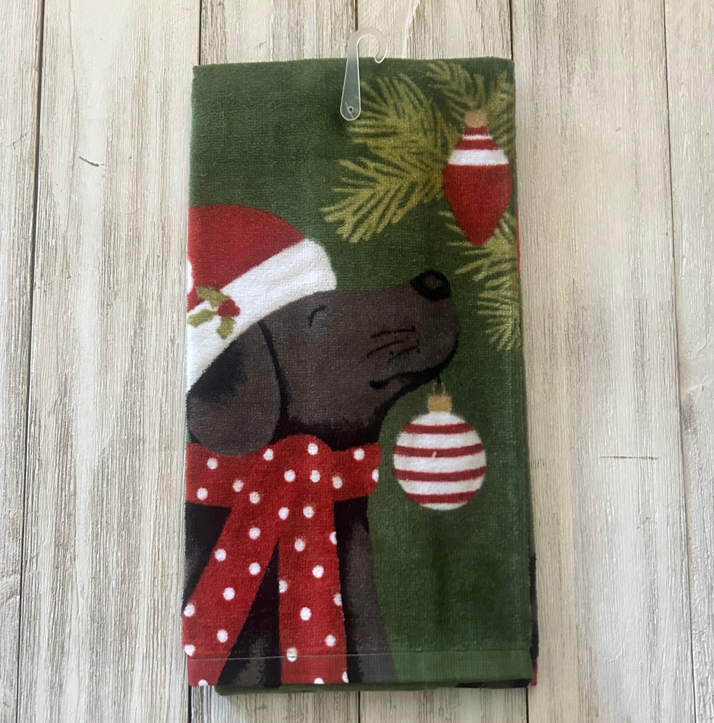 Dish Towel - Christmas Themed - Christmas Dog