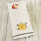 Dish Towel - Flower Themed - Sunflower Embroidered