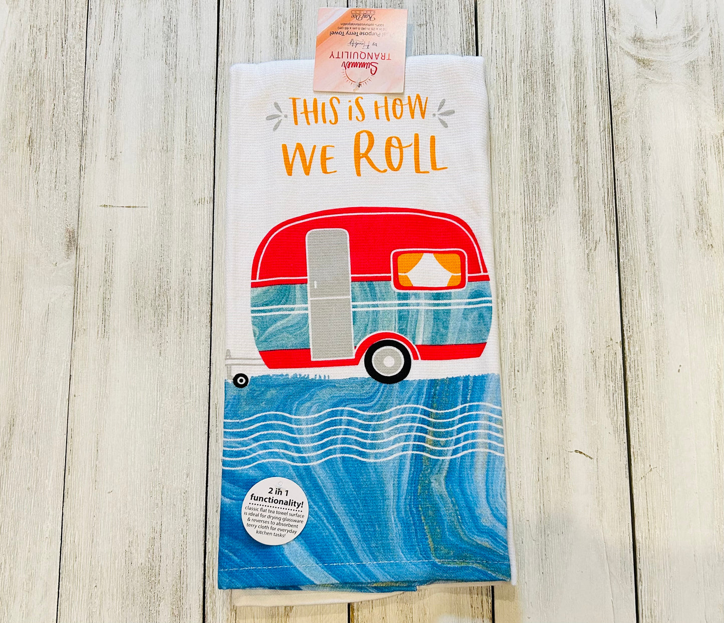 Dish Towel - Camping Themed - This is How we Roll