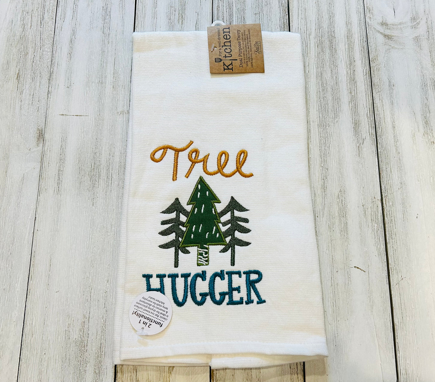 Dish Towel - Camping Themed - Tree Hugger