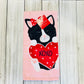 Dish Towel -Valentines Day - Cat
