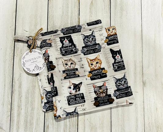 Potholder Set - Cat Themed - Wanted Cats